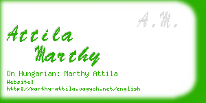 attila marthy business card